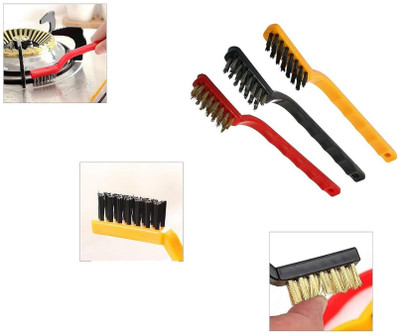 HM EVOTEK Wire Brush_09 Handle Scratch Brush(Pack of 3)