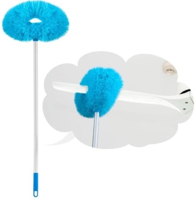 NIMIENTERPRIS Ceiling Fan Duster Microfiber Cleaner Brush with Extendable Handle Dual Blade Microfibre Wet and Dry Brush(Blue, White)