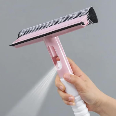 Veerox Spray Window Wiper with Microfiber & Rubber Blade for Glass Cleaning(300 ml)