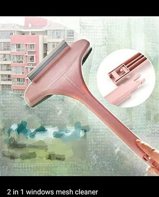 GLERK Window Cleaner Tool with Wet and Dry Dual-Use Sponge Wet and Dry Brush(Multicolor)