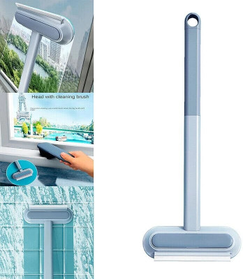JYOT 5 in 1 Window Screen Cleaning Brush with Handle, Dual-Use Mesh Cleaning Brush Sponge Wet and Dry Brush(Multicolor)