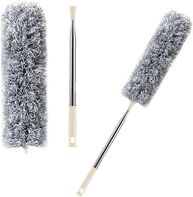cleanex Long Handle Microfiber Feather Ceiling Duster for Dust Cleaning pack of 1 Microfibre Wet Brush(Grey)