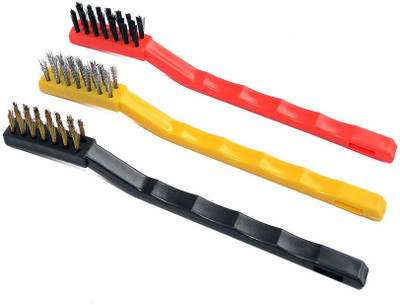 HM EVOTEK Wire Brush_033 Handle Scratch Brush(Pack of 3)