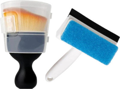 MARCTRADING Combo Dusting & Cleaning Multipurpose Cleaning Brush Silicone Wet and Dry Brush(Multicolor, 2 Units)