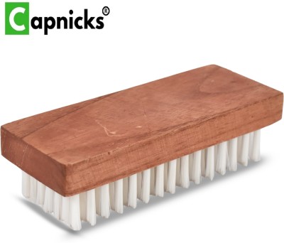 capnicks Strong Wooden Cloth Laundry Brush For Cloth Washing Jeans, T-Shirts etc (1 Pc) Wooden Wet and Dry Brush(White, Brown)