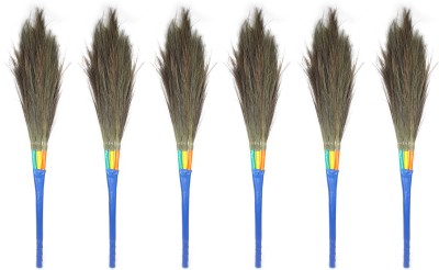 HELPER HELPER BROOM 3D FLAT TYPE Grass Dry Broom(Blue, 6 Units)