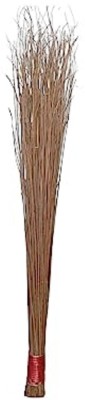 GULAM MOHAMAD KHAN Grass Wet and Dry Broom(Brown, 6 Units)