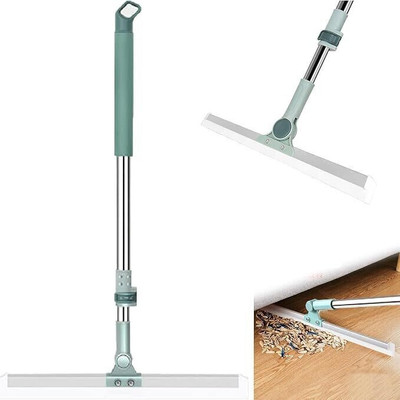 ZIVINI Wiper 180 Degree Rotating Squeegee for Cleaning Silicon Rubber Floor Scrubber Silicone Wet and Dry Broom(Multicolor)