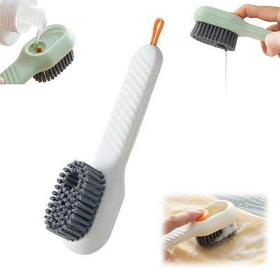 thriftkart Soap Dispensing Shoe Cleaning Brush with Handle Scrubbing Reusable Shoe Brush Brush(0 ml, Multicolor)