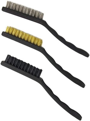 RBGIIT Wire Brush_13 Handle Scratch Brush(Pack of 3)