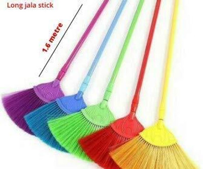 namo creation Plastic Dry Broom(Multicolor, 2 Units)