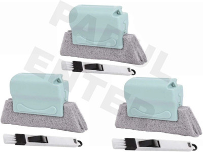 Parulenter Combo of Window Groove Frame Cleaning Brush Plastic Dry Brush(Multicolor, 6 Units)