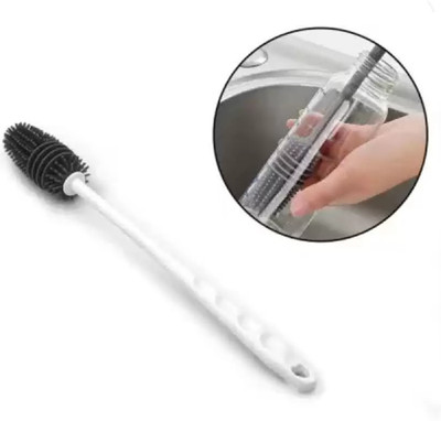 ASEOS Premium Bottle Cleaning Brush – Easy Use Durable Bristle Long Handle BPA-Free Silicone Wet and Dry Brush(Multicolor)