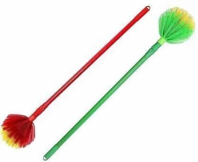 SK NAHAR Collection Gobi Brush Set for Ceiling and Cobweb Cleaning Brushes for home & commercial use Plastic Wet and Dry Broom(Multicolor, 2 Units)