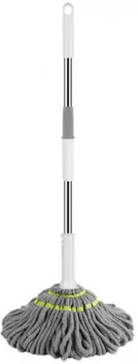 PIXEL ENTERPRISE String Twist and Squeeze Mop For Clean Home Microfibre Wet and Dry Brush(Multicolor)