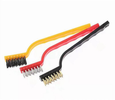 HM EVOTEK Wire Brush_043 Handle Scratch Brush(Pack of 3)