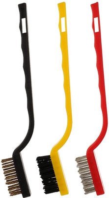 KKBAPU ` Plastic Wet and Dry Brush(Multicolor, 3 Units)