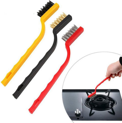 HM EVOTEK Wire Brush_037 Handle Scratch Brush(Pack of 3)