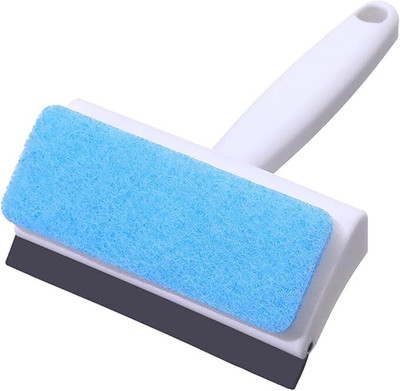 OVENA 2-in-1 Multi-Purpose Glass Cleaning Squeegee Wiper Sponge Wet and Dry Brush(Multicolor)