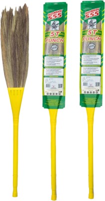 Monkey 555 5TP - Pack of 2 Grass Dry Broom(Yellow, 2 Units)