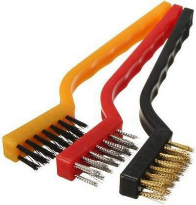 HM EVOTEK Wire Brush_031 Handle Scratch Brush(Pack of 3)