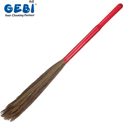 gebi SWEETY GRASS BROOM -set of 2 Grass Dry Broom(Red, 2 Units)