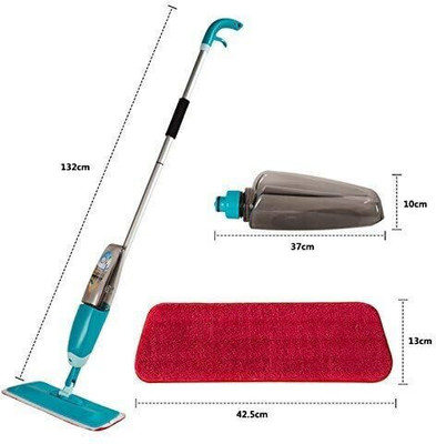 KPDREAMLAND Luxury floor mop Microfibre Wet and Dry Broom(Blue, Multicolor)