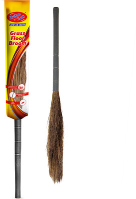 Chakaachak Home cleaning Meghalaya Removes fine dust from floor Grass Dry Broom(Grey)