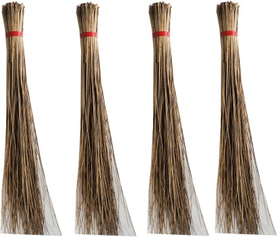 P P CHAIR Bamboo Wet and Dry Broom(Brown, 4 Units)