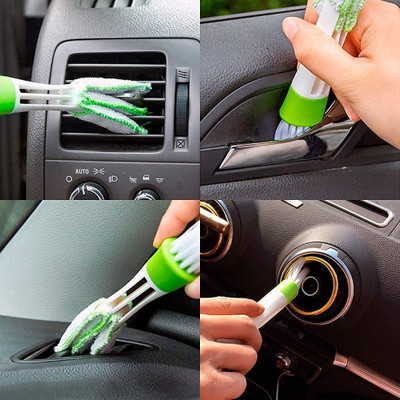 Taveesa Plastic, Microfiber Vehicle Washing  Brush(Pack Of 2, 250 GSM)