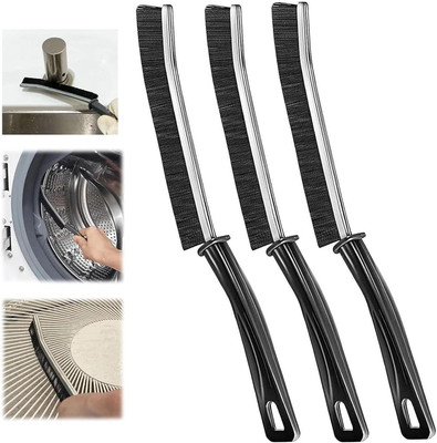 Bluejack 3 Gap Cleaning Brush, Bathroom Gap Cleaning Brush, Clean The Dead Corners Microfibre Wet and Dry Brush(Grey, 3 Units)