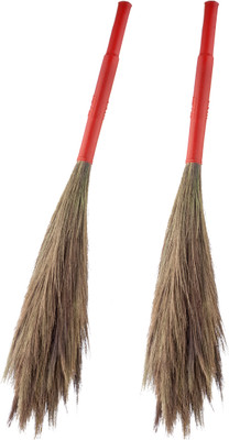 Mast Magic 565 Grass Broom Grass Dry Broom(Multicolor, 2 Units)