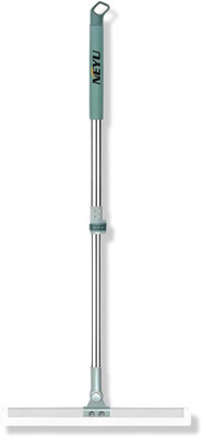 NEYU Multifunctional Magic Broom Sweeper, 180-Degree Rotatable Floor Cleaning Wiper, Microfibre, Plastic, Silicone Wet and Dry Broom(Grey)