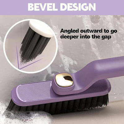 YNV TRADER Bathroom Gap Brush Plastic Wet and Dry Brush(Multicolor)
