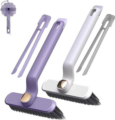 IKK TRADERS Hard Bristle Crevice Gap Brush Plastic Wet and Dry Brush(Multicolor)