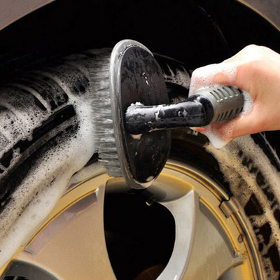 AutoBizarre Wheel Rim Tyre Cleaning Brush / Tyre Brush - Universal For All Vehicles 0 ml Wheel Tire Cleaner(Pack of 1)