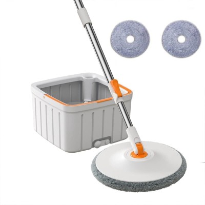 ROSAIRES Wet and Dry mop set bucket system floor cleaning mop 360° rotating square mop Cleaning Brush, Bucket, Mop