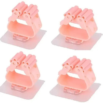 SJK Multicolor Plastic Broom Holder(4 Holders)