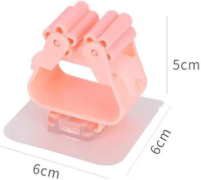 VRDH Multicolor Plastic Broom Holder(6 Holders)