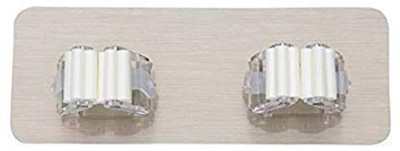 Radha Pack of 2 Sticker Self Adhesive Mop and Broom Holder Hook 2(Pack of 1)