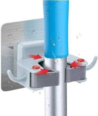 Manav Multicolor Plastic, Silicone Broom Holder(1 Holders)