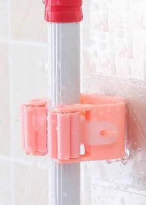 SJK Multicolor Plastic Broom Holder(6 Holders)