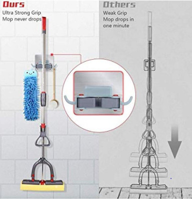 Manav Multicolor Plastic Broom Holder(1 Holders)