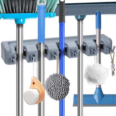 BCC TRADERS Multicolor Plastic Broom Holder(5 Holders)