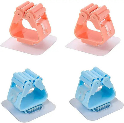 VRDH Multicolor Plastic Broom Holder(6 Holders)