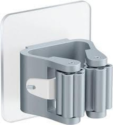 TOPREDO Grey Plastic Broom Holder(1 Holders)