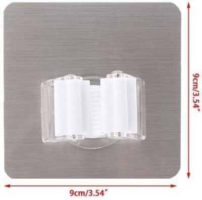 Manav Beige Plastic Broom Holder(2 Holders)