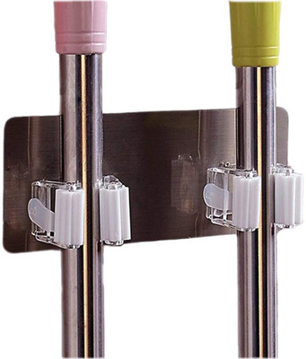 Planetone Multicolor Plastic Broom Holder(2 Holders)