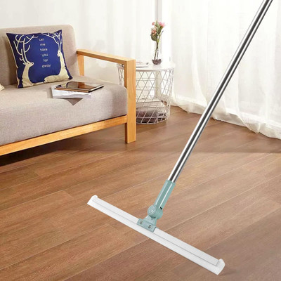 Noetic Magic Broom Floor Squeegee with Adjustable and Silicone Strips, Floor Washer Plastic Wet and Dry Brush(Multicolor)