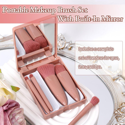 beautiloon 5 in 1 Small Mini Makeup Brush(Pack of 5)